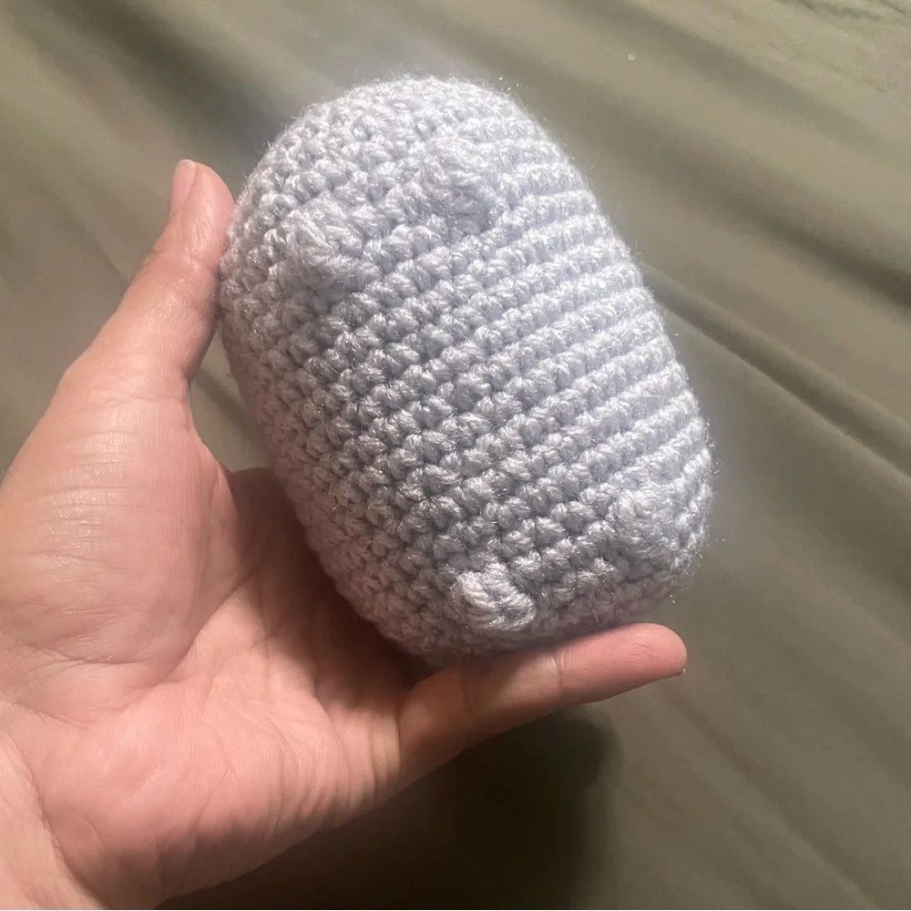 Gray Crochet Cat Toy